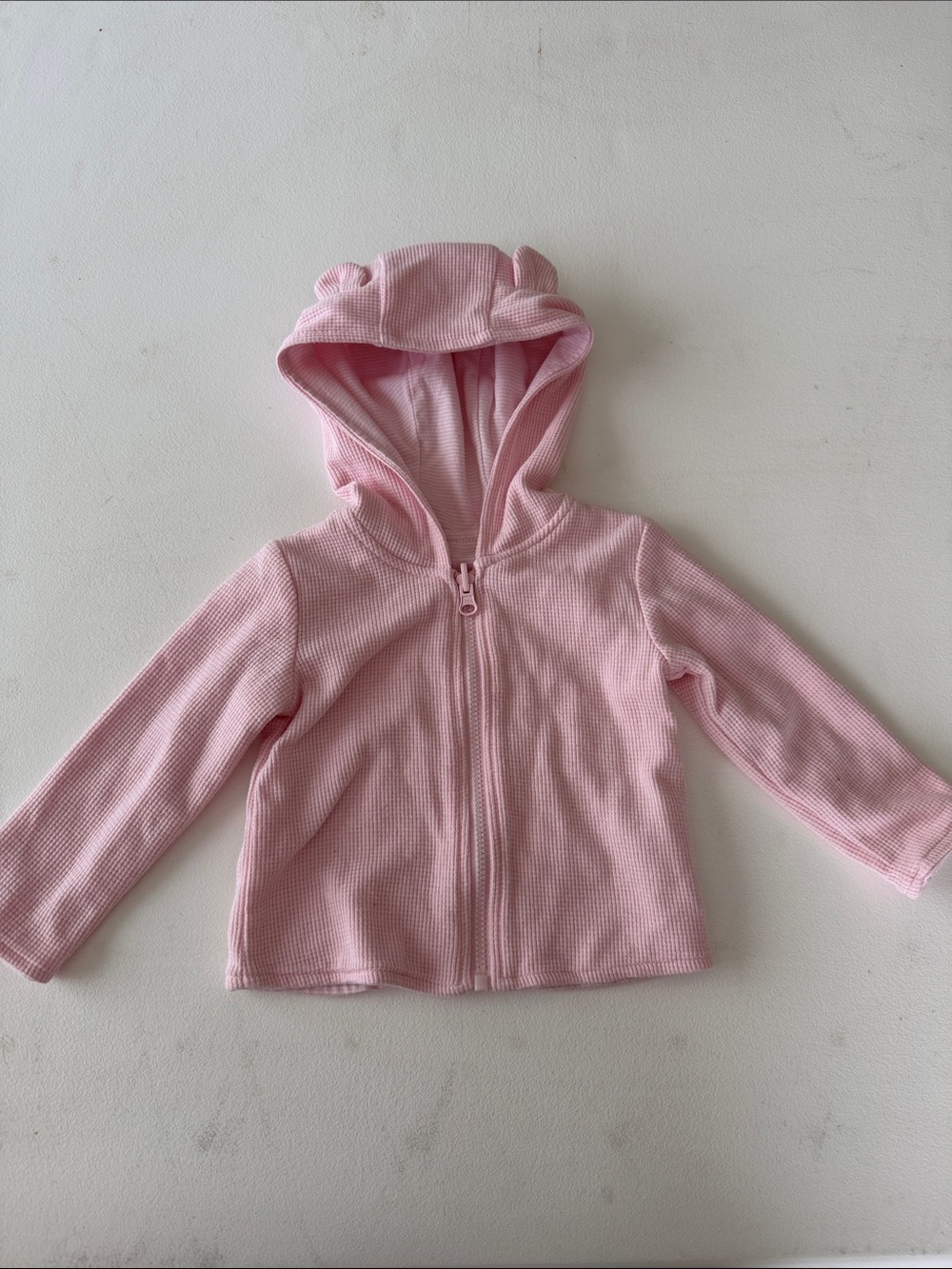 okie dokie - Pink Hooded Zip-Up Sweatshirt